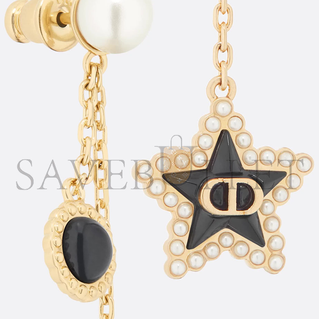 DIOR PETIT CD LUCKY BAROQUE EARRINGS E3664WOMVE_D92B